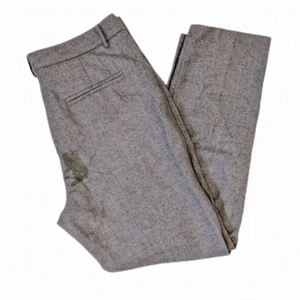 MARMIER men’s 100% wool grey pleated trouser pants sz 34 ** STAIN **